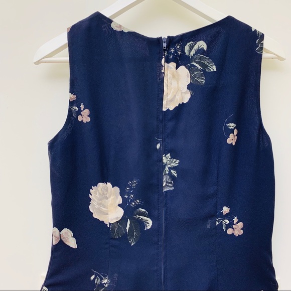 Rabbit Rabbit Rabbit Navy Floral Lined Dress - Picture 4 of 6